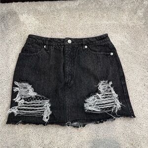Wild Honey black denim mini skirt 🖤